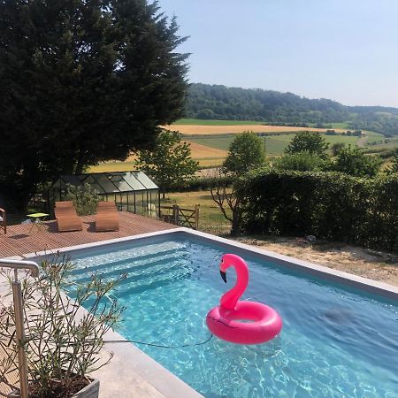 Gite Piscine Jacuzzi Privatises Clos Valentin Freulleville エクステリア 写真