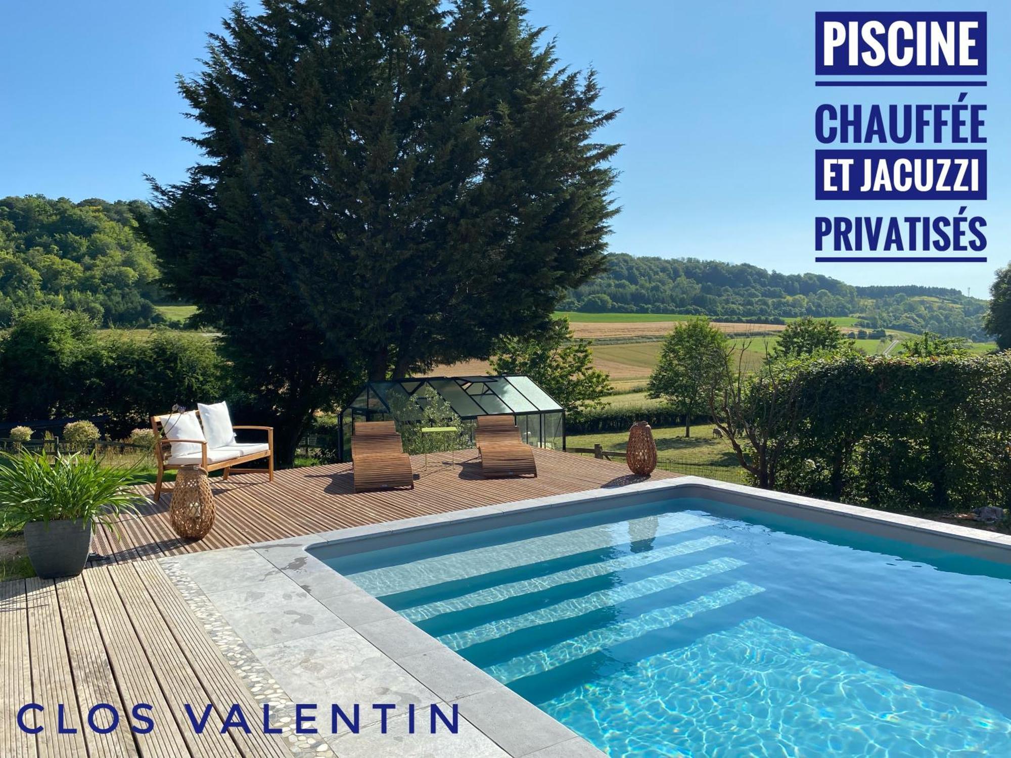 Gite Piscine Jacuzzi Privatises Clos Valentin Freulleville 部屋 写真